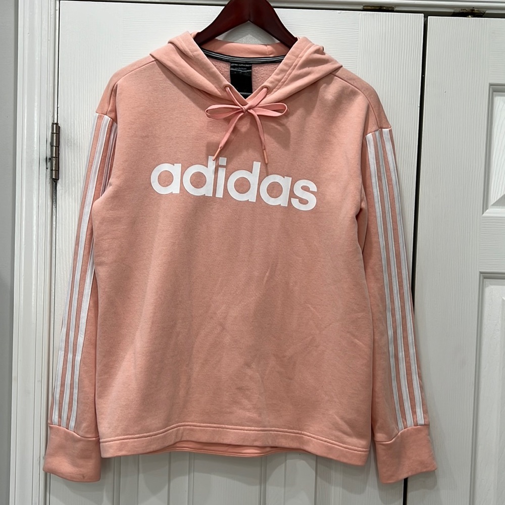 Adidas Logo Hoodie Sweatshirt Size Large EUC